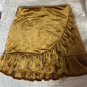 Forever 21 Velvet Mini Skirt